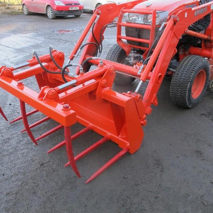 4ft Muck Fork and Top Grab on Kubota Tractor